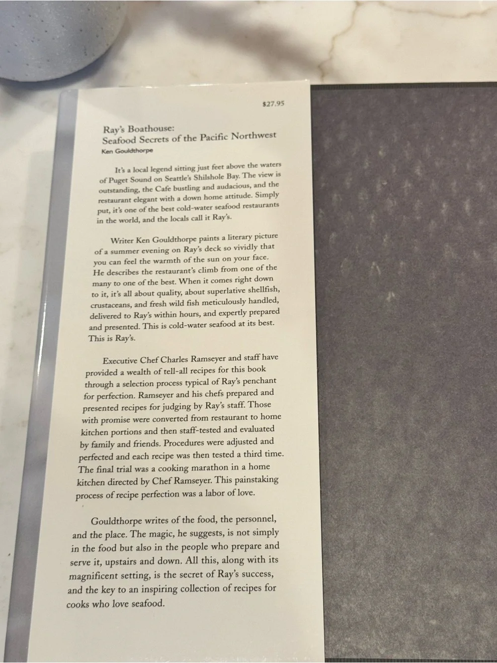 Ray’s Boathouse Cookbook
